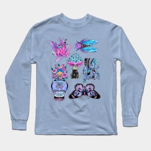 Pastel Goth Flash Sheet Long Sleeve T-Shirt